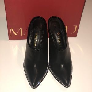 Studded Pointed Toe Mules